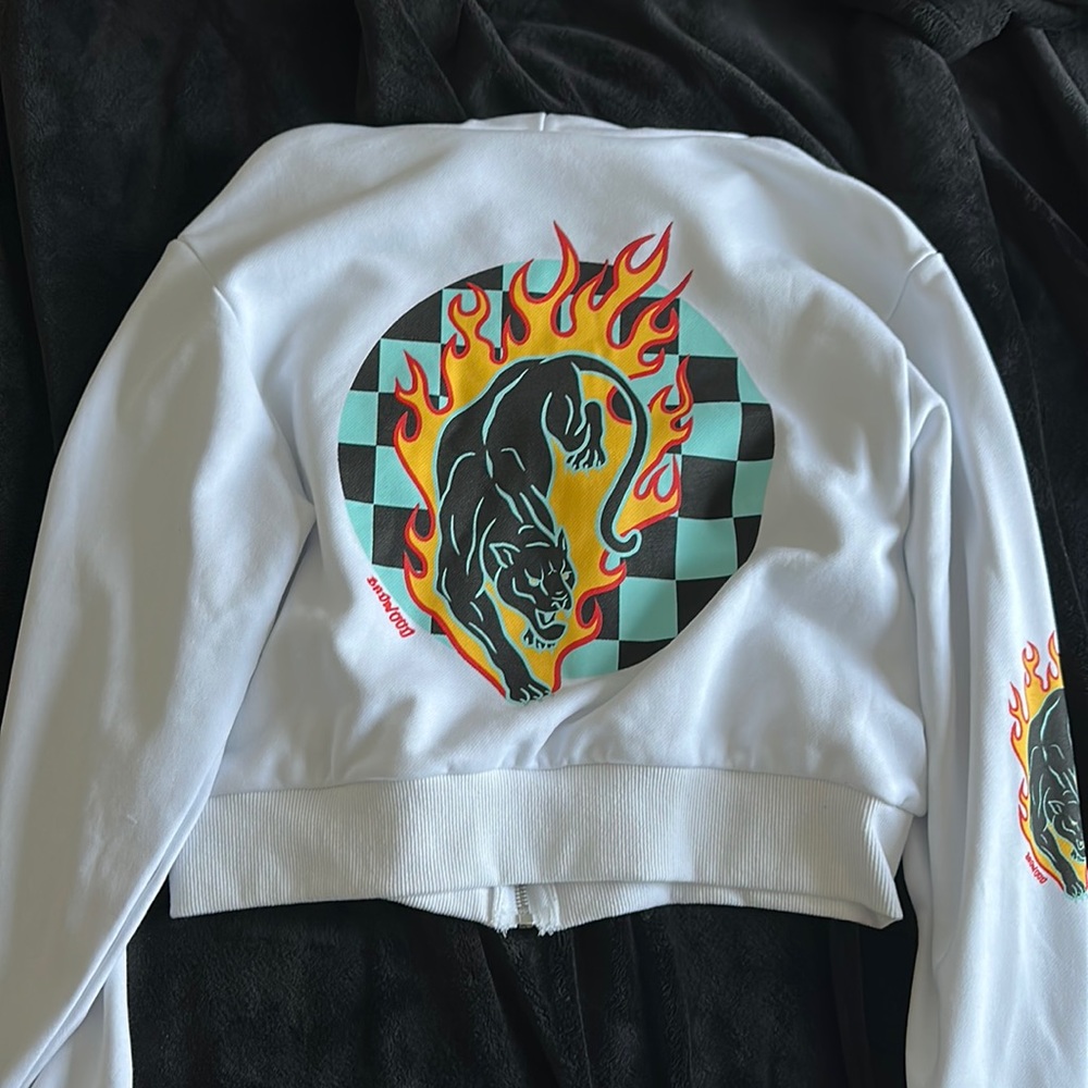 Badwood twin flame zip up L